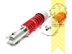 nur passend bei Rennsportfedern mit 60mm, nur passend für 22mm Schaft der Kolbenstange, Aluminium, Eintragungspflichtig / Teilegutachten liegt bei